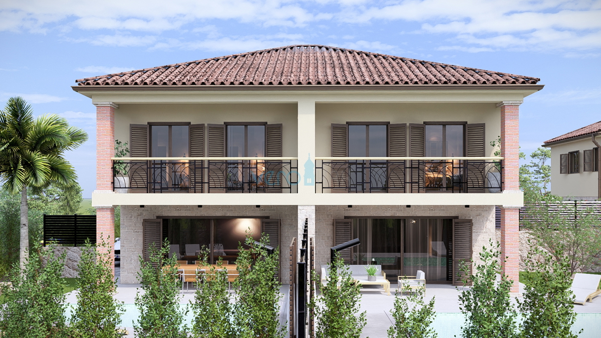 Città di Krk, periferia, terreno edificabile 604 m2, permesso di costruzione, vendita