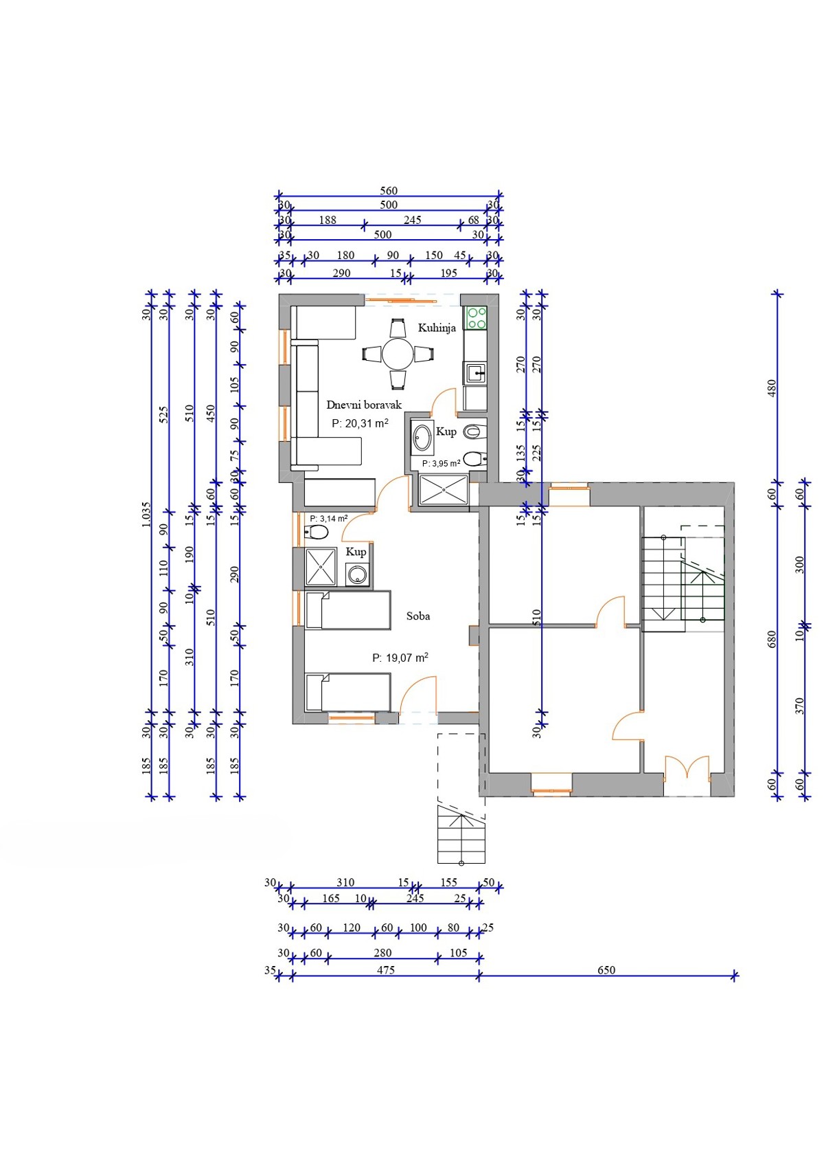 Omišalj, isola di Krk, casa in pietra a schiera con 2 appartamenti, terrazza, parcheggio, vendita