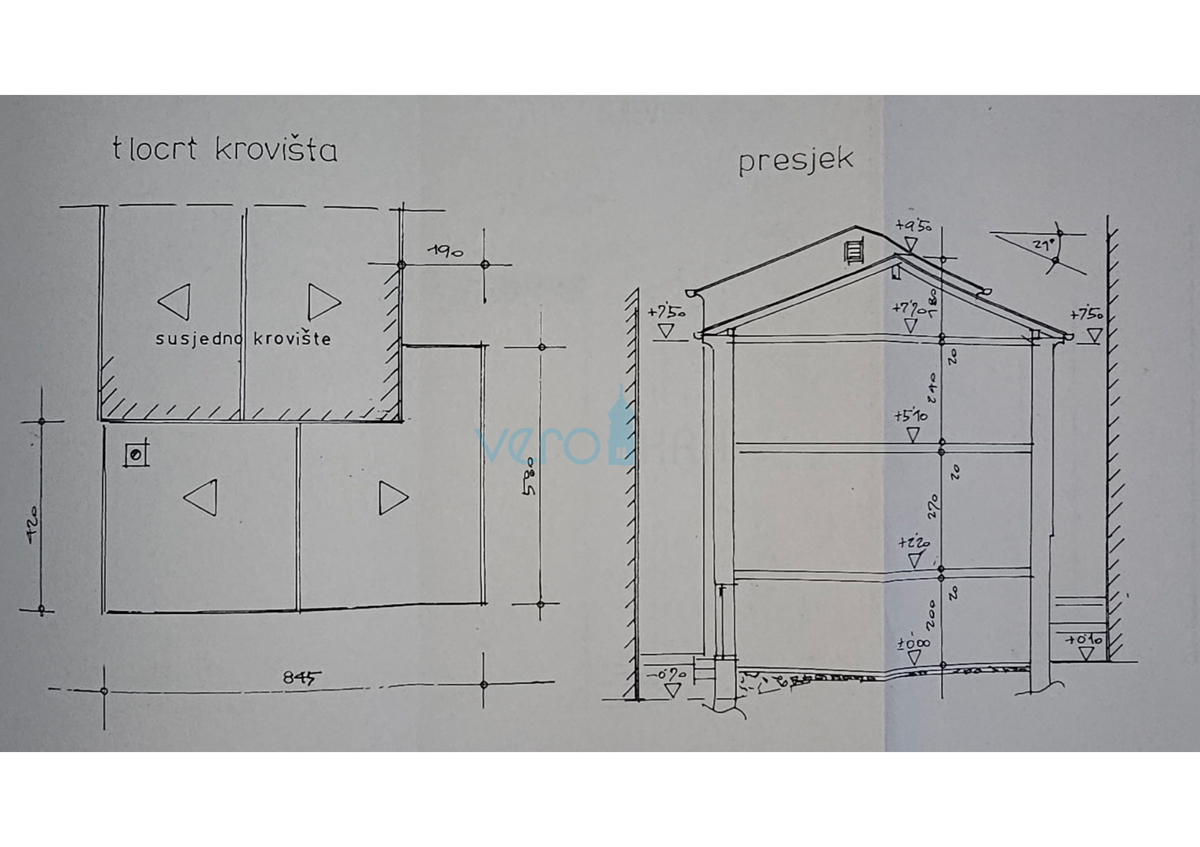 Isola di Krk, Dobrinj, centro storico, casa autonoma con terrazza e vista, vendita