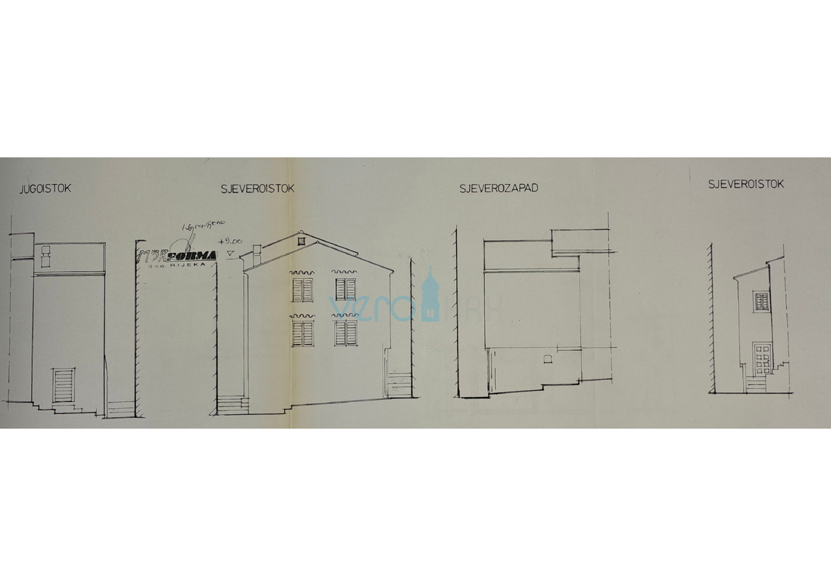 Isola di Krk, Dobrinj, centro storico, casa autonoma con terrazza e vista, vendita