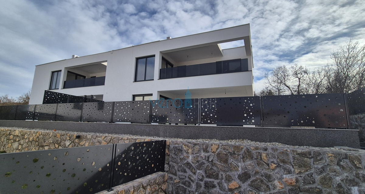 Isola di Krk, Malinska, nuova costruzione, casa moderna con piscina, giardino, vista, vendita