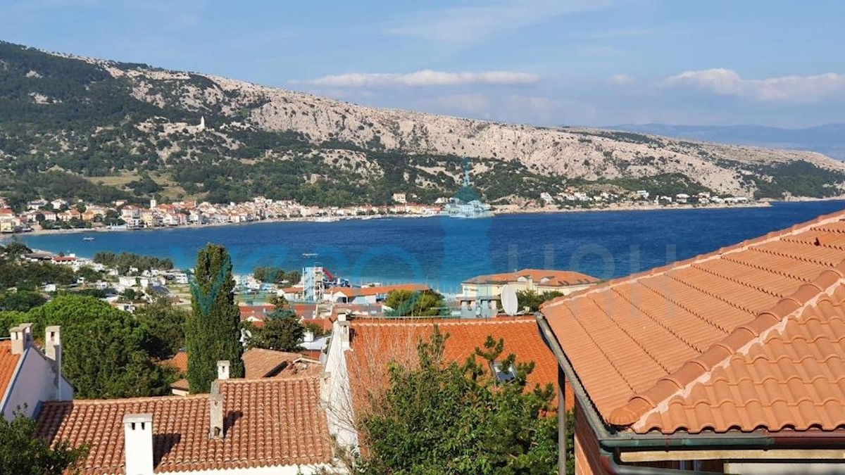 Isola di Krk, Baška, appartamento 57m2, secondo piano, vista mare, in vendita