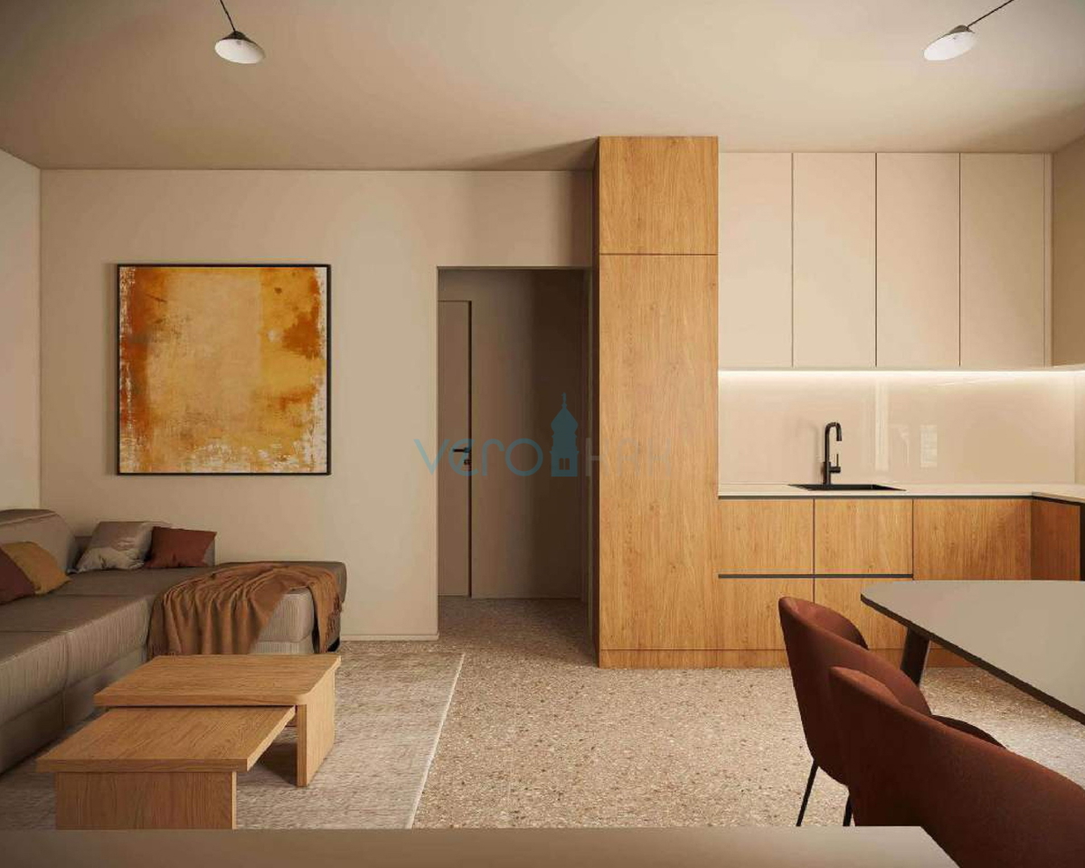 Otok Krk, Omišalj, appartamento bilocale al piano terra, nuova costruzione, giardino, vendita