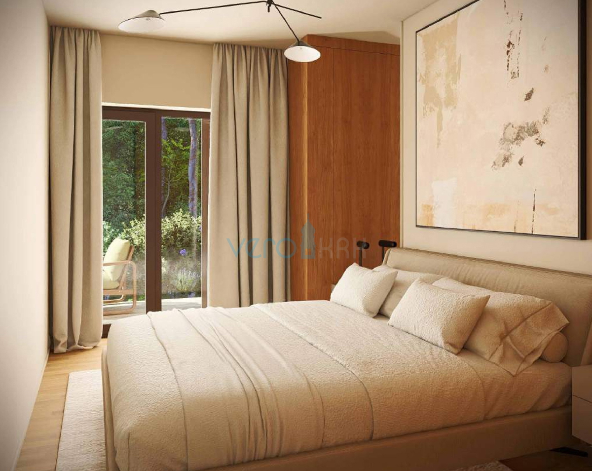 Otok Krk, Omišalj, appartamento bilocale al piano terra, nuova costruzione, giardino, vendita