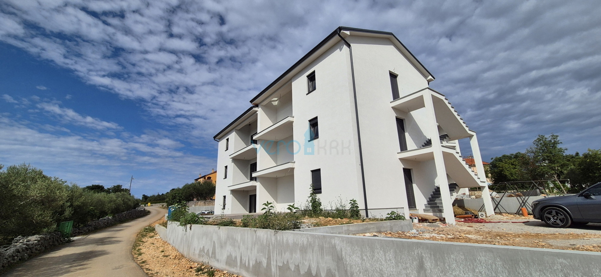 Bai Soline, Čižići, appartamento bilocale al piano, nuova costruzione, vista mare, vendita