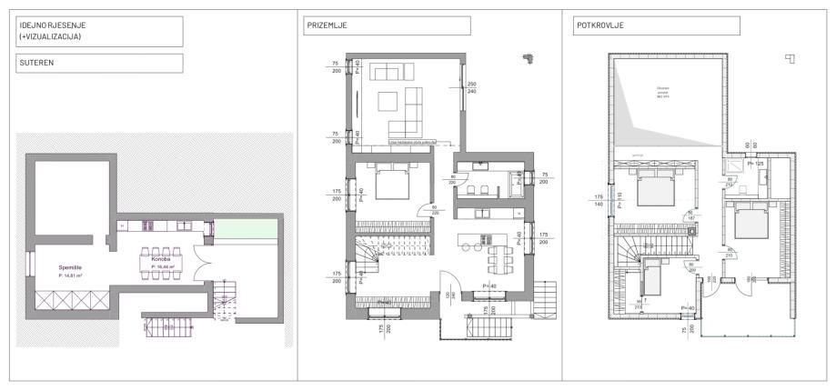 Matulji, Šapjane, Casa indipendente con giardino in posizione tranquilla, da ristrutturare, in vendita