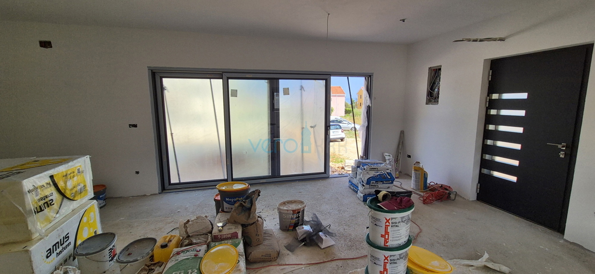 Malinska, isola di Krk, casa bifamiliare, piscina, nuova costruzione, giardino, vista