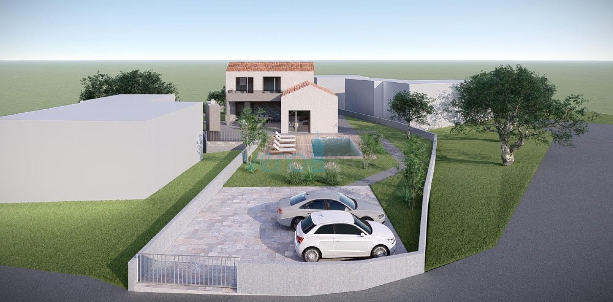 Isola di Krk, Vrbnik, Garica, terreno edificabile 916 m2, in vendita