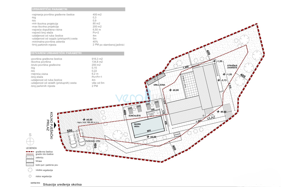 Isola di Krk, Vrbnik, Garica, terreno edificabile 916 m2, in vendita