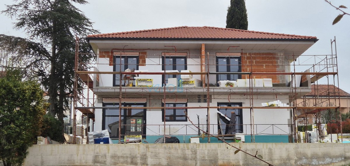 Malinska, isola di Krk, nuova casa bifamiliare, vista mare, in vendita