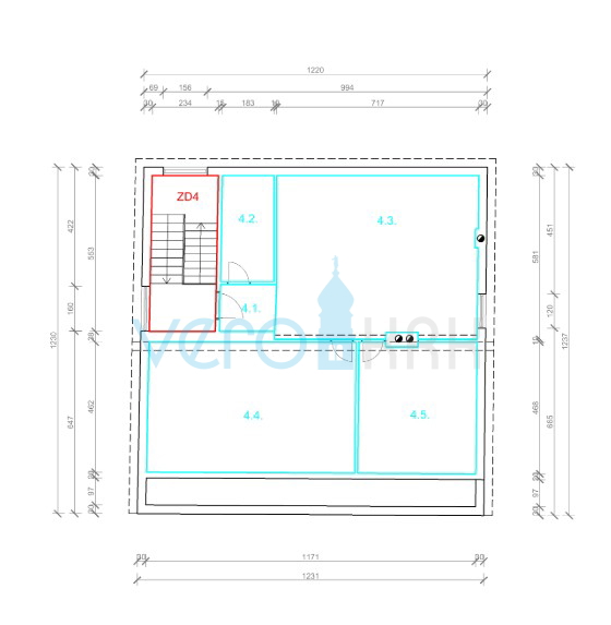 Kastav, Ćikovići, spazioso appartamento bilocale di 105 m2, vista mare, in vendita