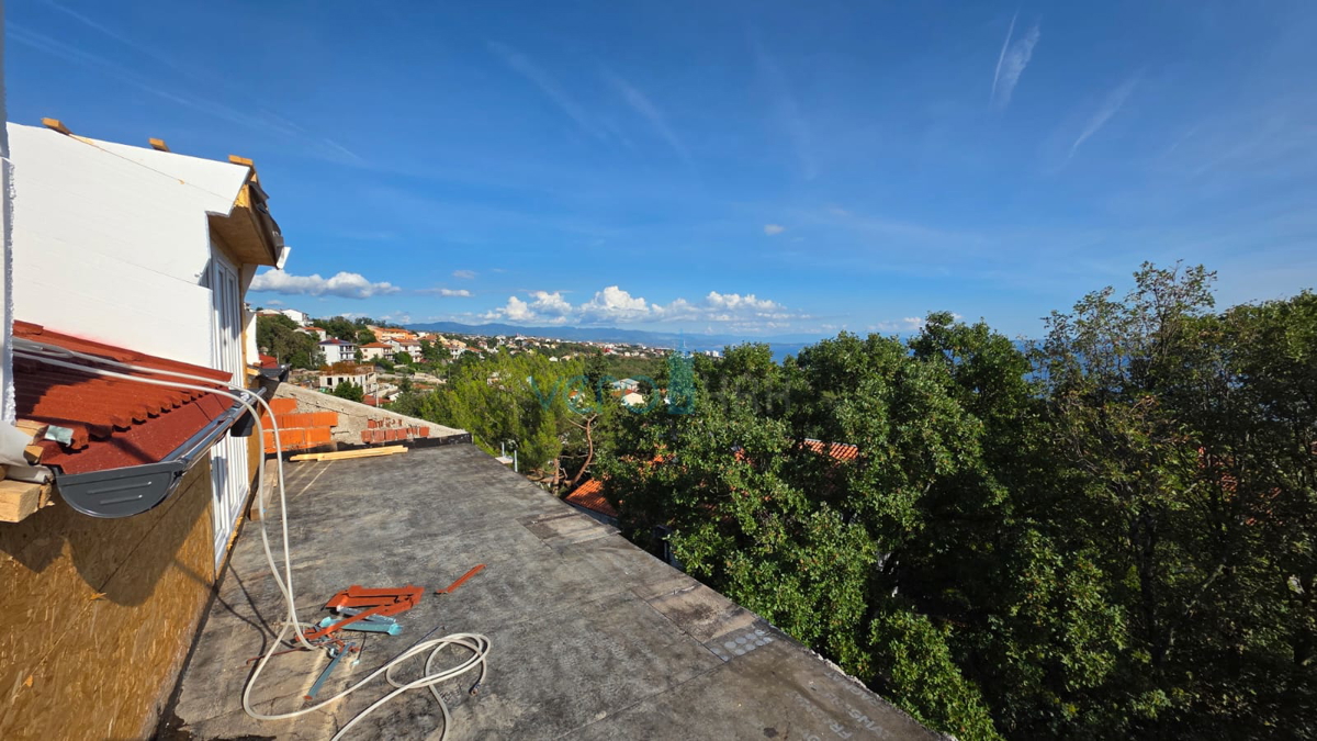 Kastav, Ćikovići, spazioso appartamento bilocale di 105 m2, vista mare, in vendita