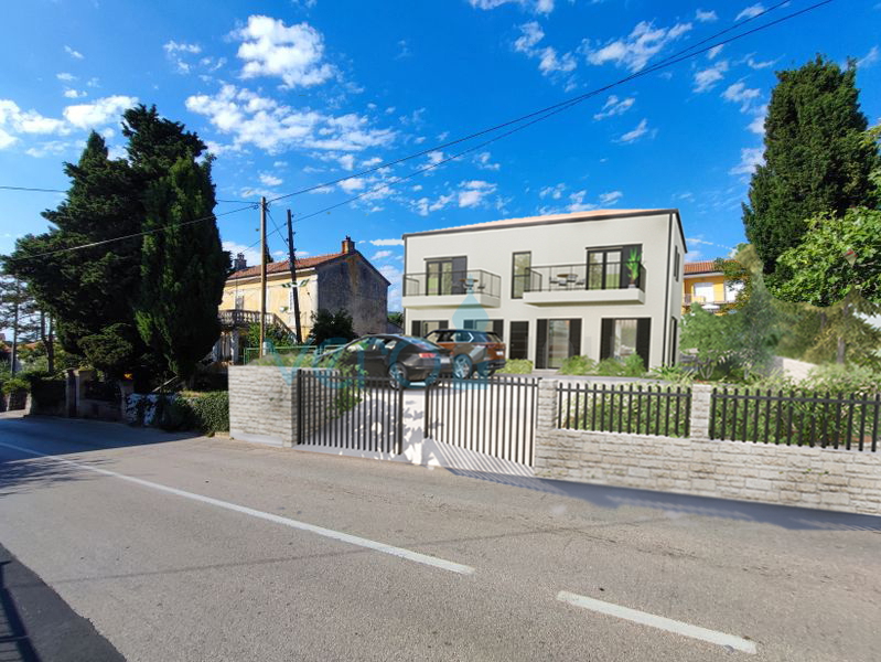 Isola di Krk, Omišalj, appartamento con 2 camere da letto al 1° piano con balcone e 2 posti auto, nuova costruzione, vendita