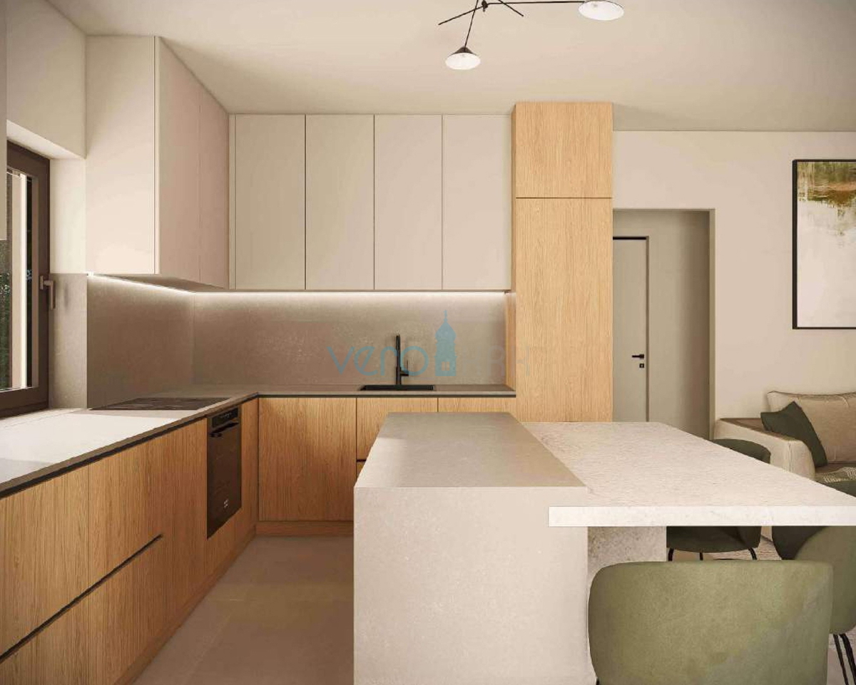 Otok Krk, Omišalj, Appartamento 2S+DB al 1° piano con balcone, 2 posti auto, nuova costruzione, vista, vendita