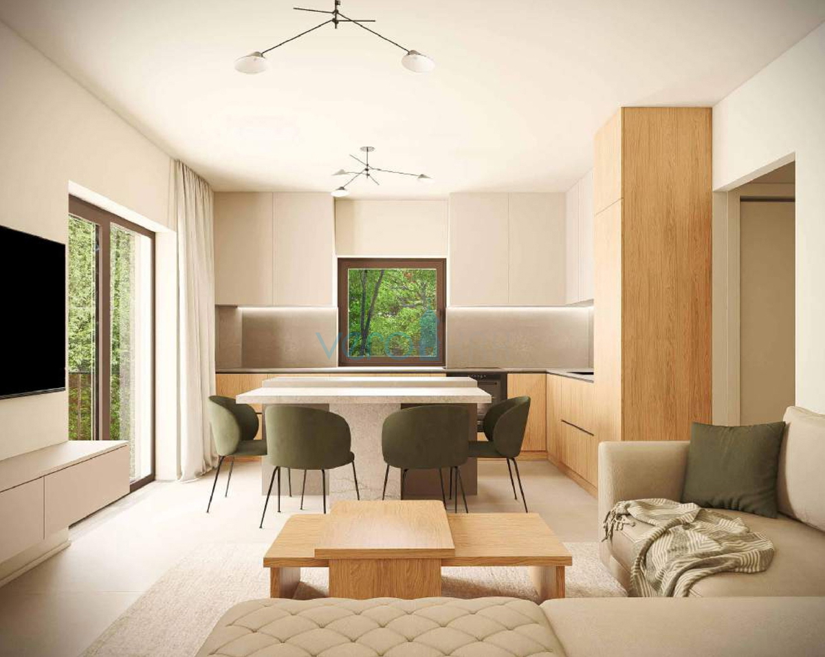 Otok Krk, Omišalj, Appartamento 2S+DB al 1° piano con balcone, 2 posti auto, nuova costruzione, vista, vendita