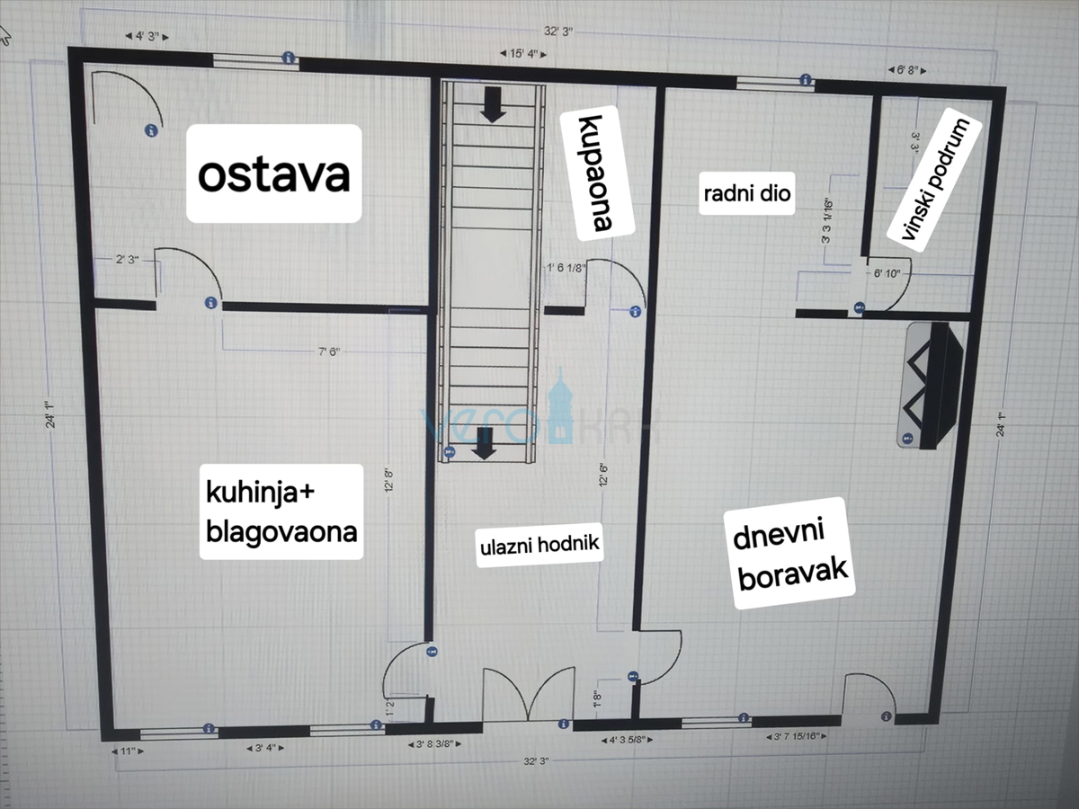 Crikvenica, casa bifamiliare con 3 appartamenti, vista mare, garage, giardino, vendita