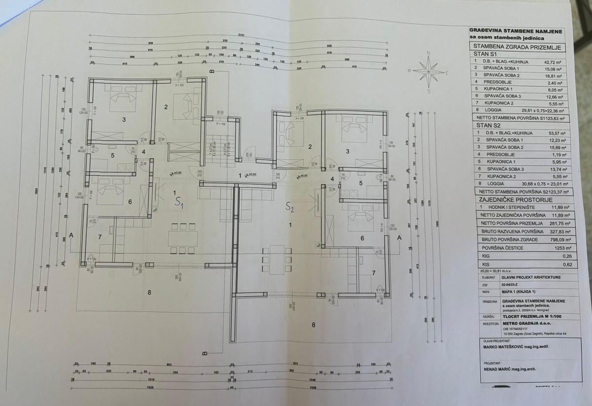 Istra, Novigrad, appartamento 92 m2, 2° piano, nuova costruzione, 2 terrazze, vista panoramica sul mare, vendita