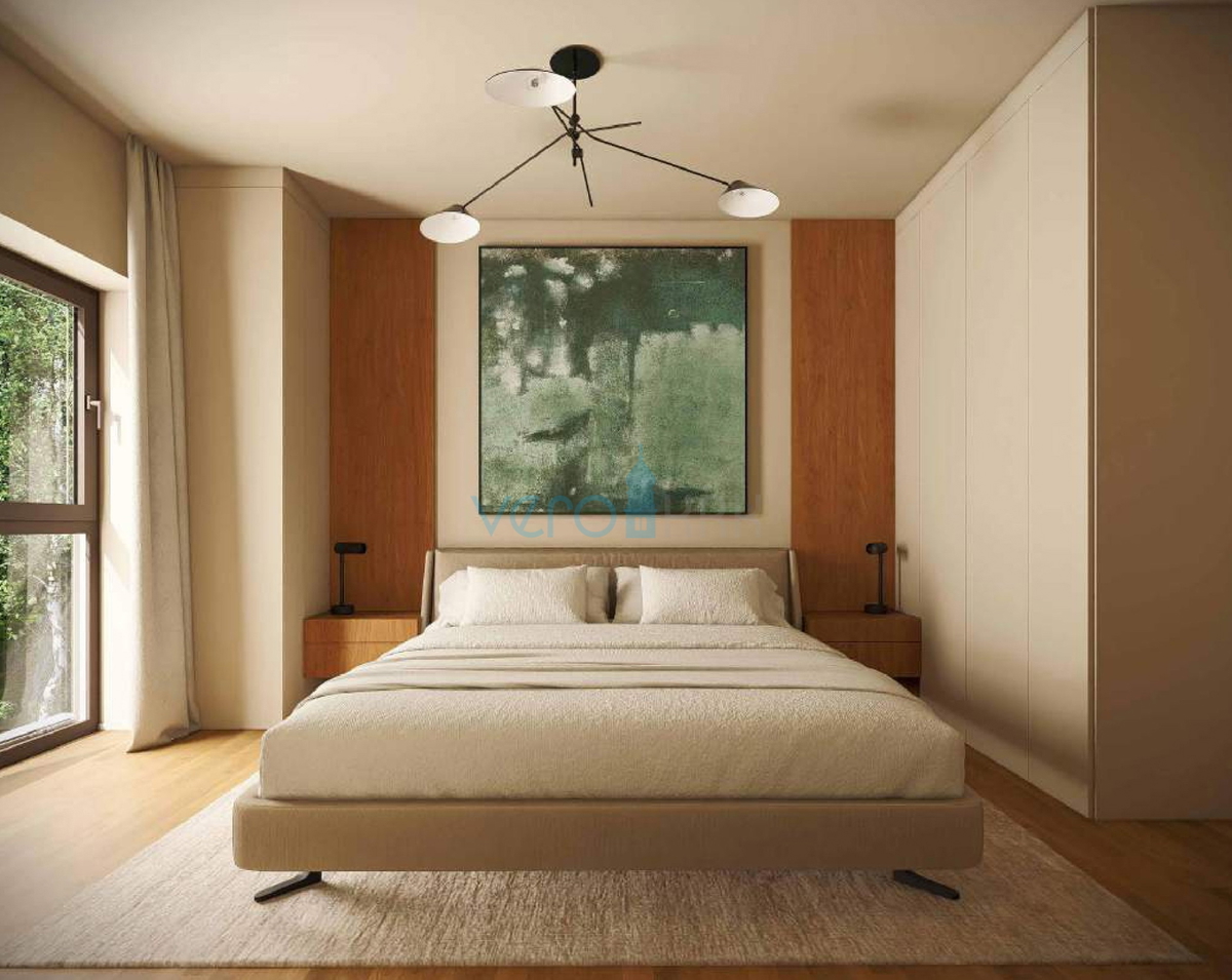 Otok Krk, Omišalj, appartamento bilocale al 1° piano, nuova costruzione, vista mare, ripostiglio, vendita