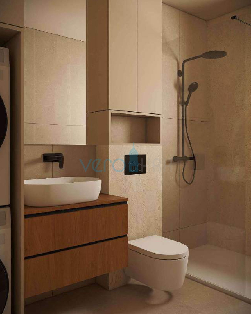 Otok Krk, Omišalj, appartamento bilocale al 1° piano, nuova costruzione, vista mare, ripostiglio, vendita