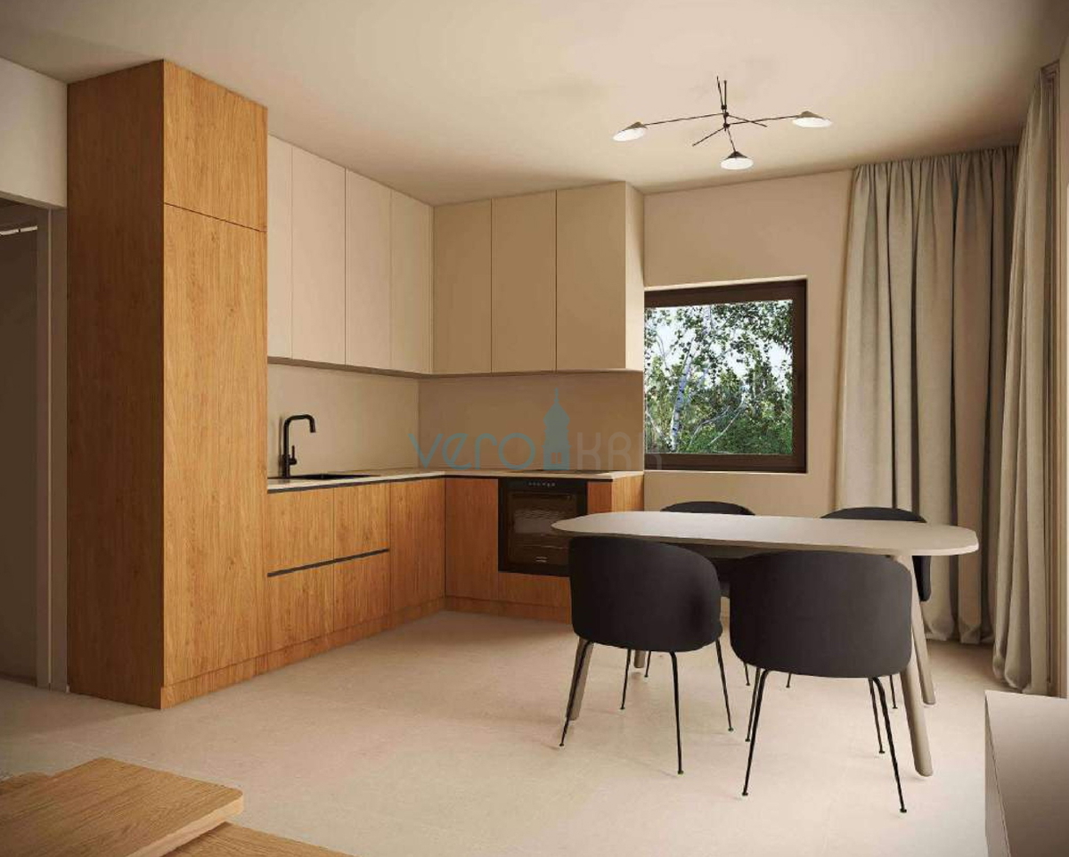 Otok Krk, Omišalj, appartamento bilocale al 1° piano, nuova costruzione, vista mare, ripostiglio, vendita