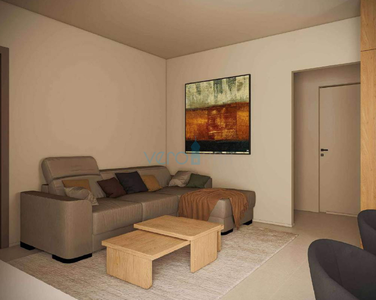 Otok Krk, Omišalj, appartamento bilocale al 1° piano, nuova costruzione, vista mare, ripostiglio, vendita