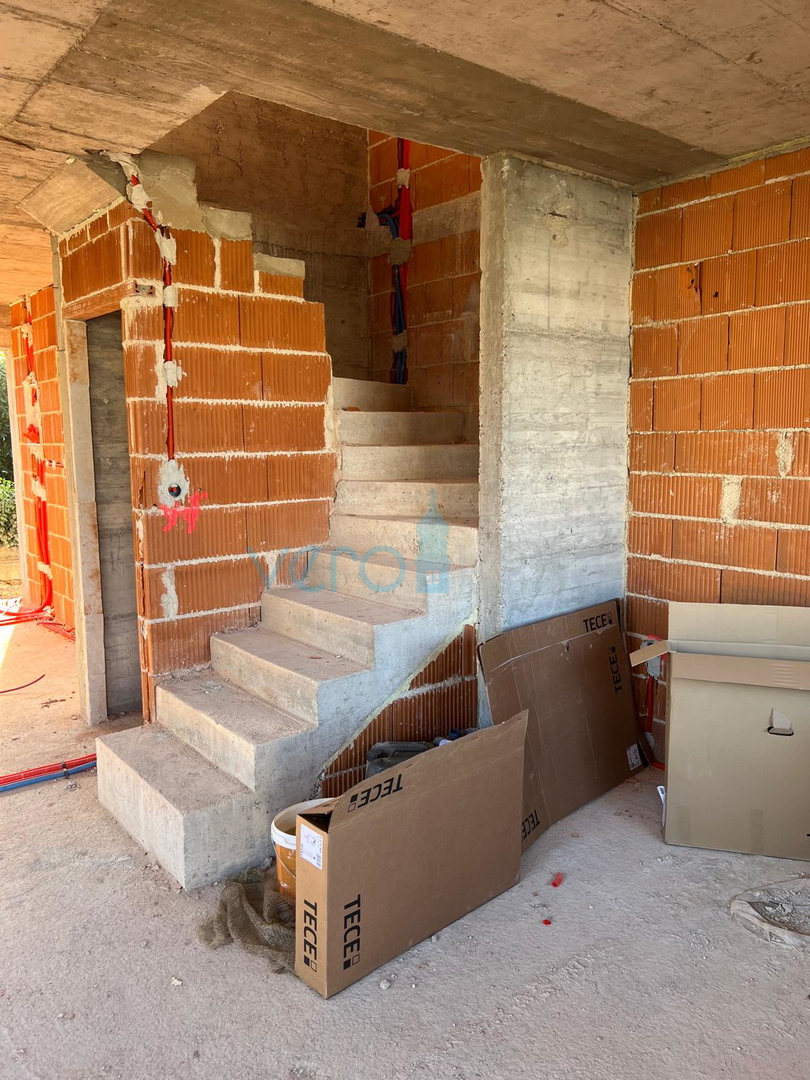 Malinska, isola di Krk, nuova casa bifamiliare, vista mare, piscina, vendita