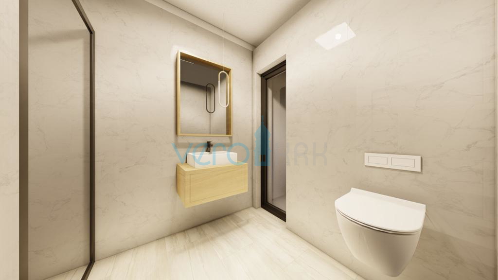 Malinska, isola di Krk, nuova casa bifamiliare, vista mare, piscina, vendita