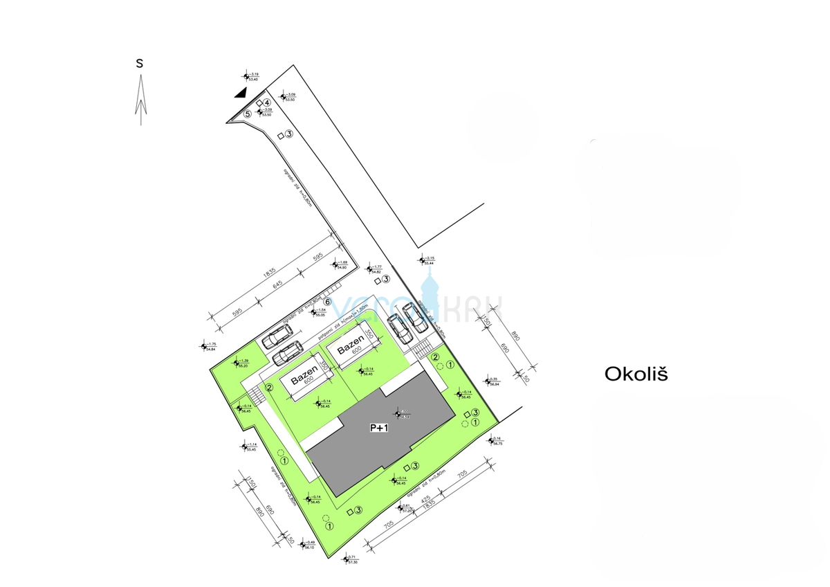 Malinska, isola di Krk, casa bifamiliare, piscina, nuova costruzione, giardino, vista