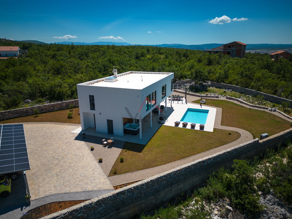 ŠMRIKA - Villa con piscina e vista mare, di nuova costruzione