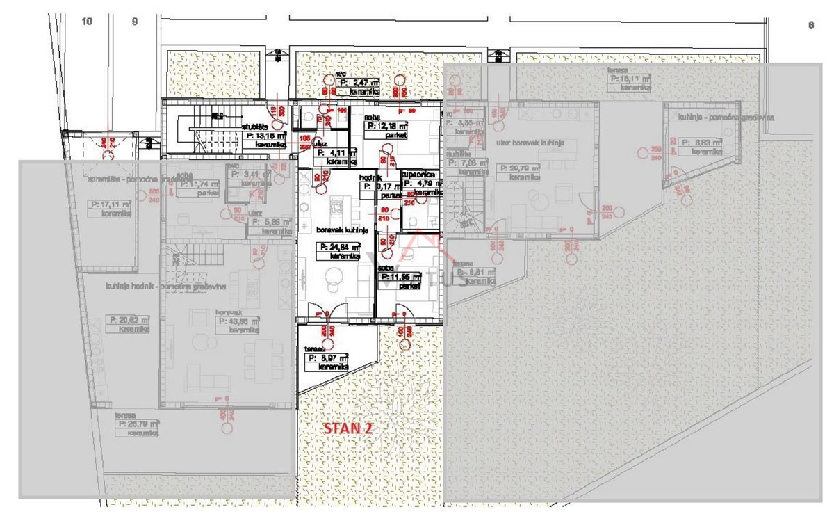 POVILE - 2 camere + salotto, appartamento in nuova costruzione, 63 m2