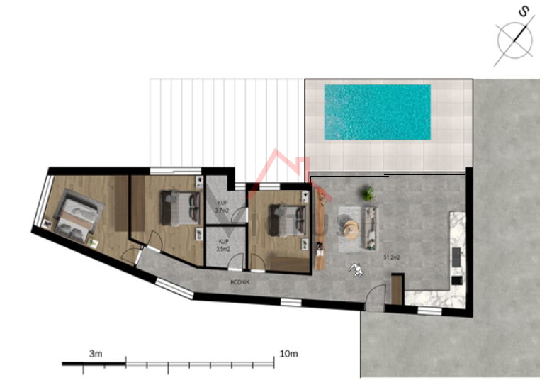 CRIKVENICA - Appartamento esclusivo con piscina