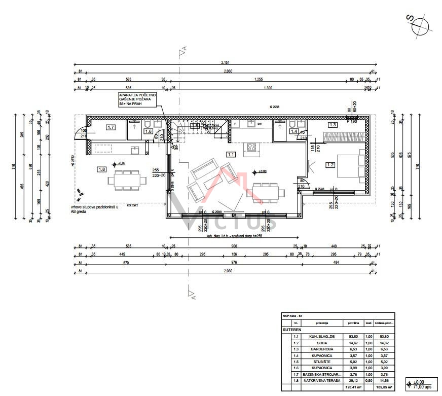 CRIKVENICA - Terreno edificabile con progetto, 627 m2