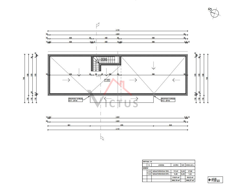 CRIKVENICA - Terreno edificabile con progetto, 627 m2