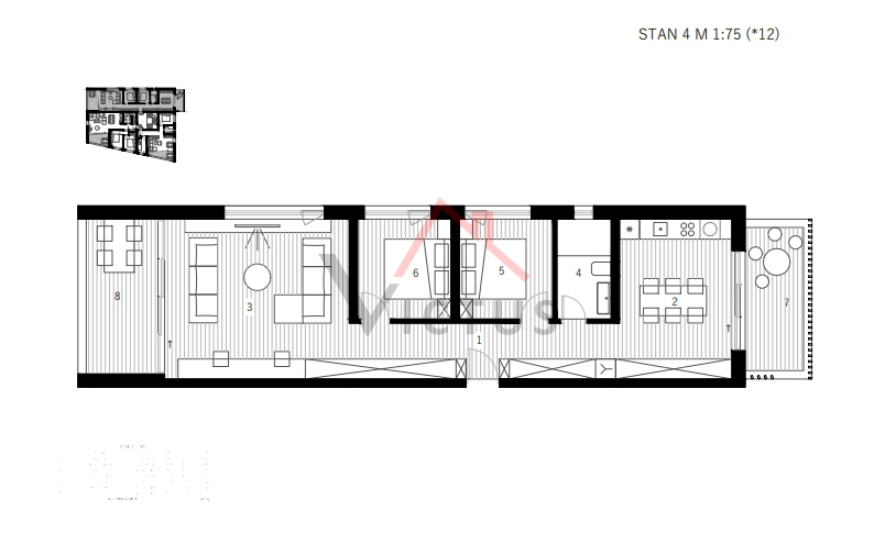 NOVIGRAD - appartamento moderno al piano terra di un nuovo edificio