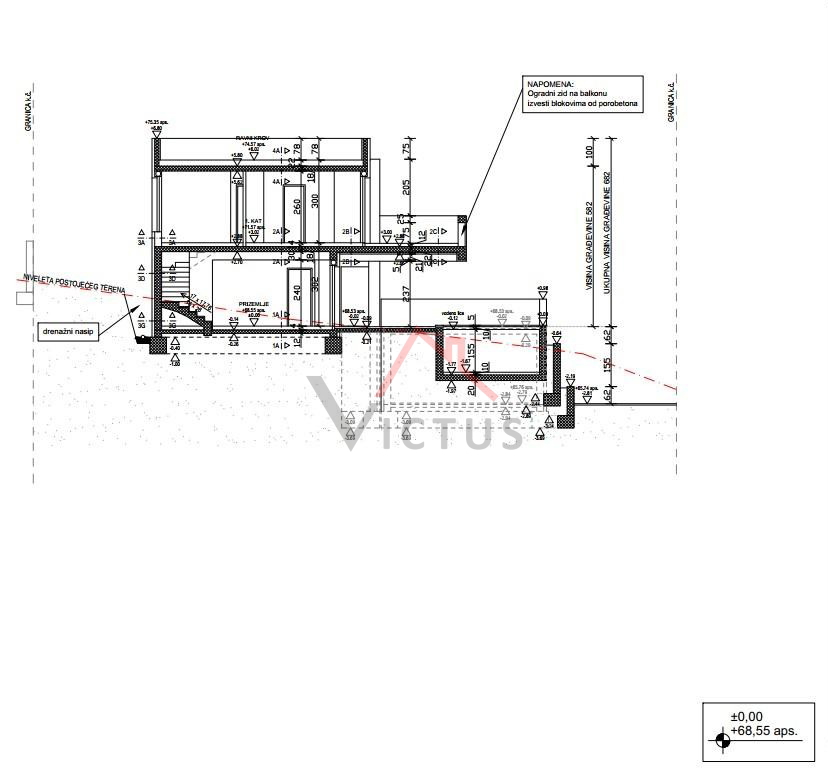 CRIKVENICA - Terreno edificabile con progetto, 784 m2