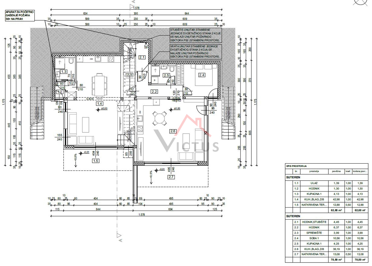 DRAMALJ - 2 camere da letto + bagno, appartamento in una nuova costruzione, 120 m2