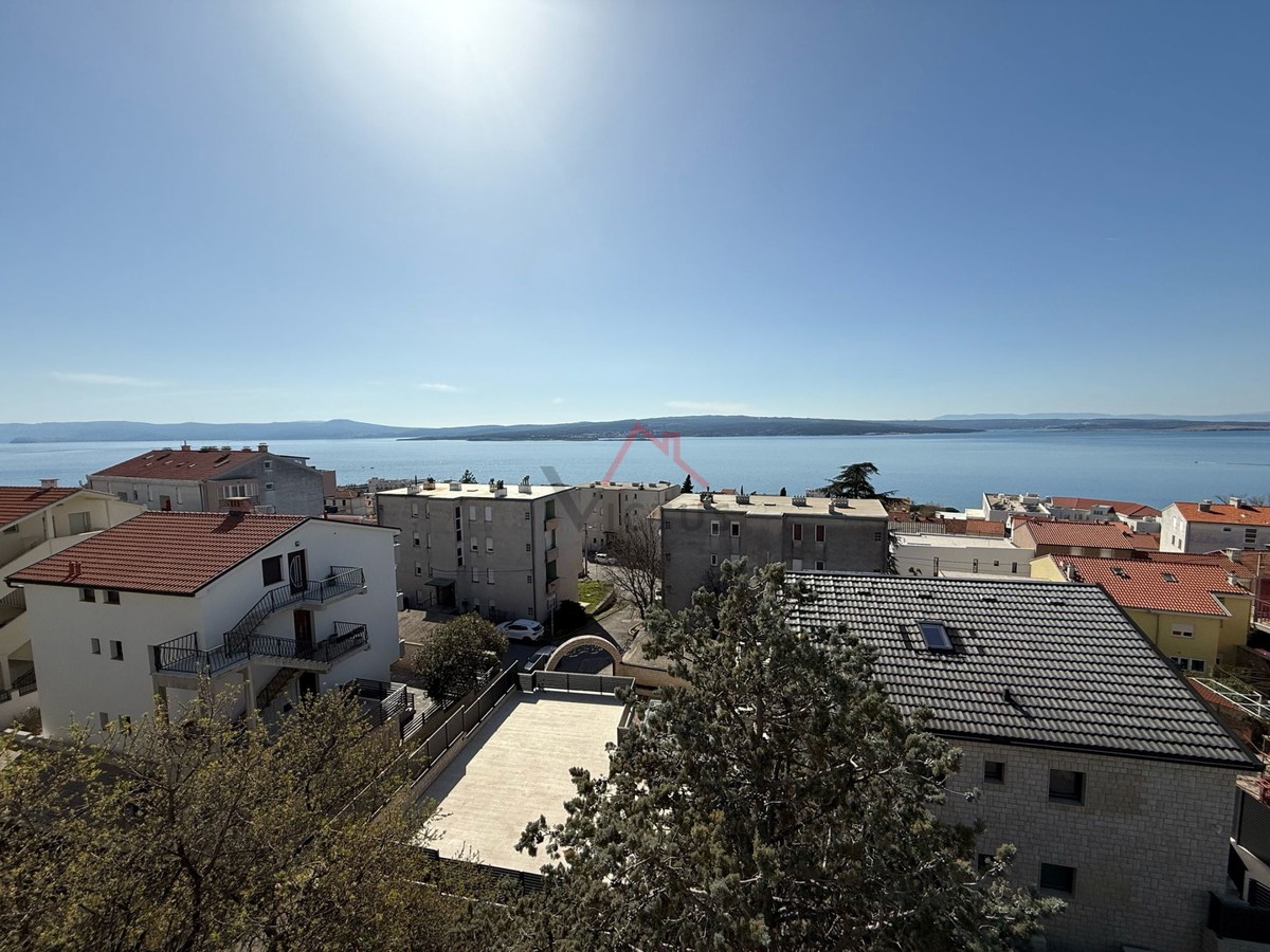 CRIKVENICA - 2S+DB, appartamento con vista aperta sul mare