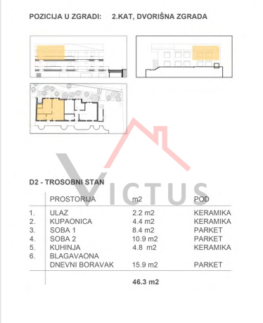 CRIKVENICA - bilocale in edificio nuovo con ascensore