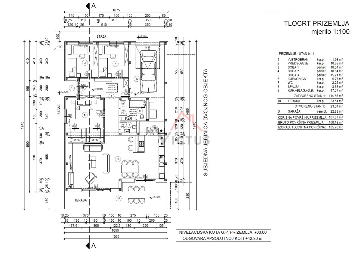 JADRANOVO - Terreno edificabile con progetto, 600 m2