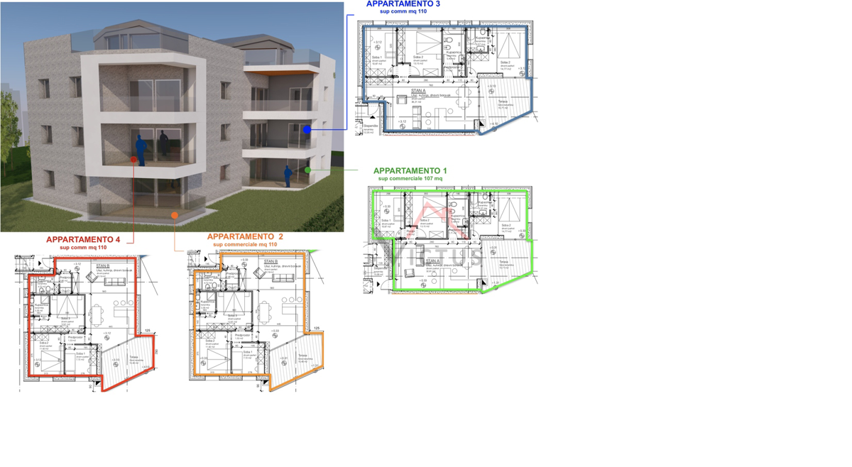 ROVIGNO - appartamento in un moderno edificio nuovo