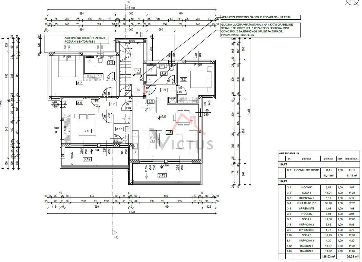 DRAMALJ - 3 camere da letto + bagno, appartamento in nuova costruzione, 126 m2