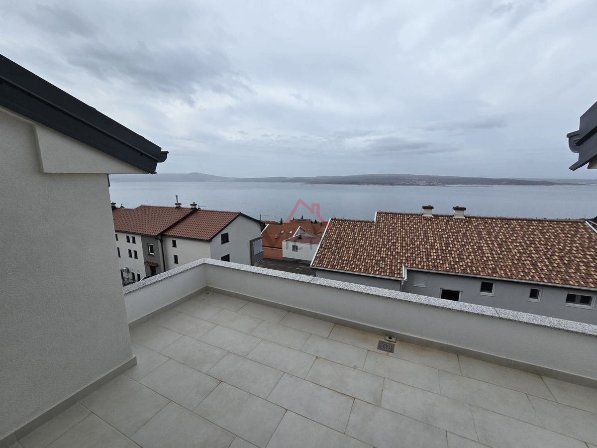 CRIKVENICA - 3 camere da letto + bagno, appartamento in un nuovo edificio, a 400 metri dal mare, 103 m2