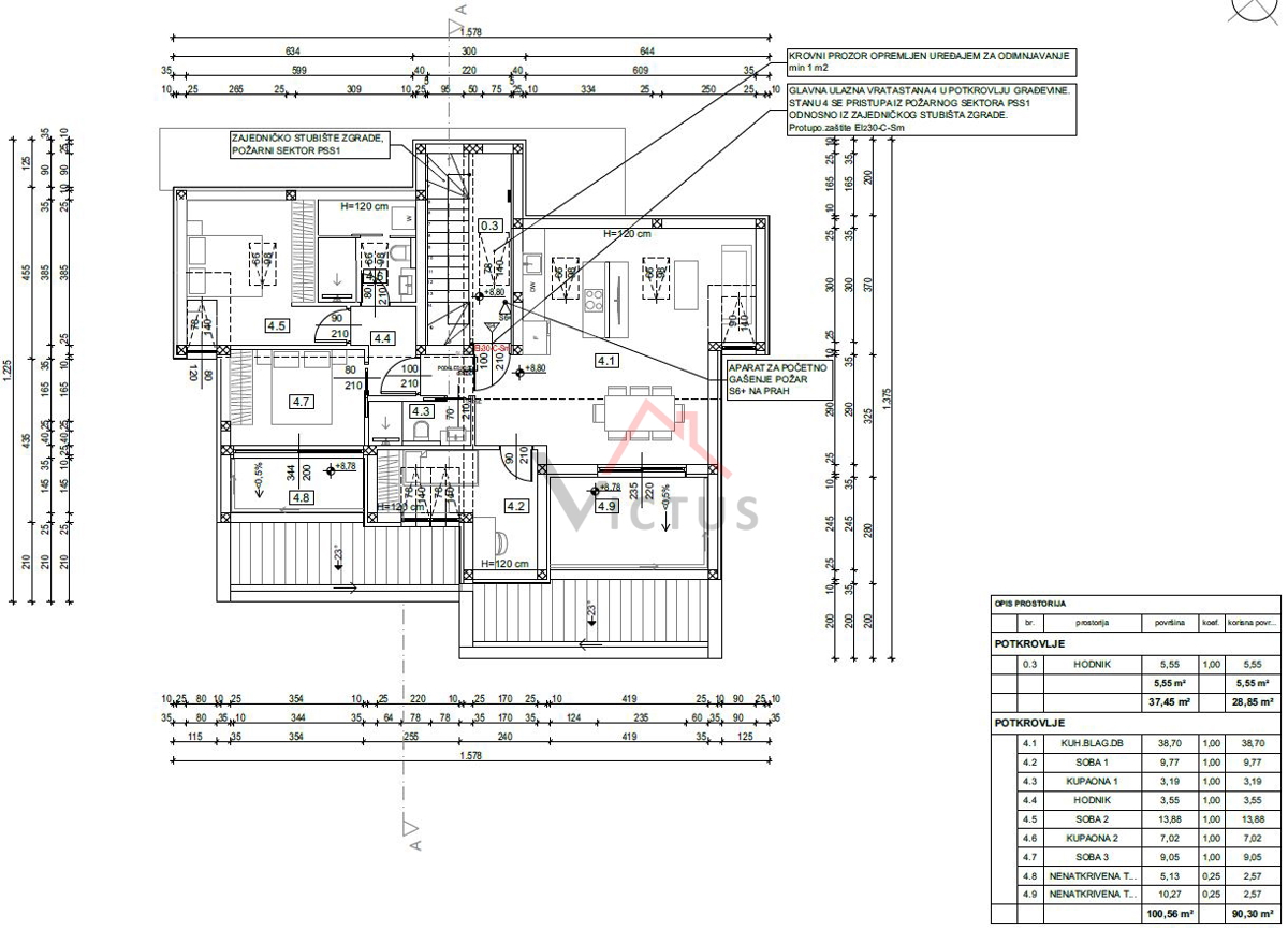 DRAMALJ - 3 camere da letto + bagno, appartamento in nuova costruzione, 90 m2