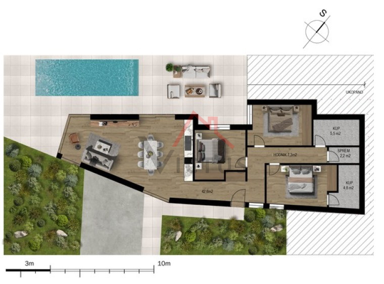 CRIKVENICA - Appartamento esclusivo con piscina