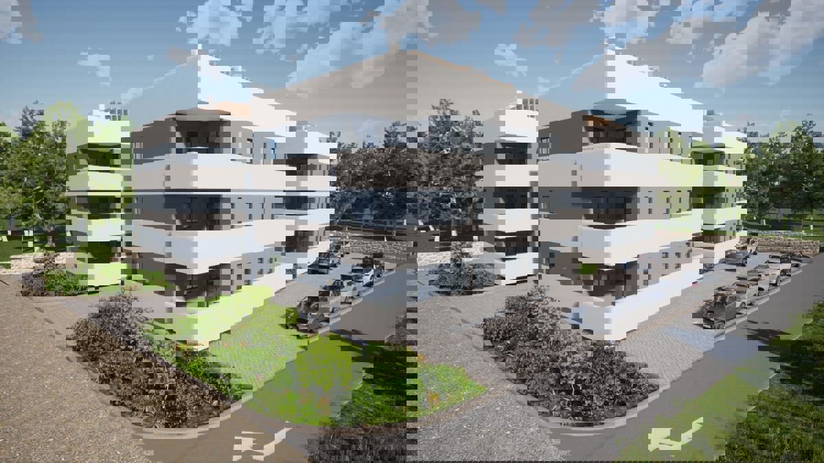 Pakoštane, appartamento al 2° piano (70 m2), a 100 metri dal mare, NUOVA COSTRUZIONE