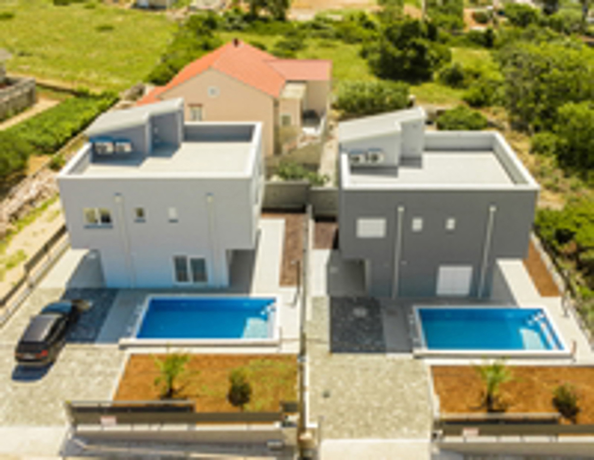 Vir - villa di lusso (143m2) con piscina, VISTA! NUOVA COSTRUZIONE!