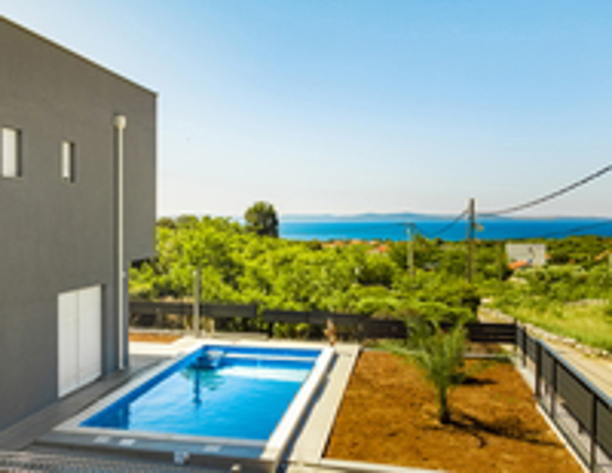 Vir - villa di lusso (143m2) con piscina, VISTA! NUOVA COSTRUZIONE!