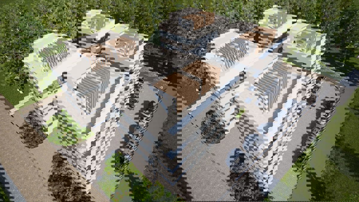 Pakoštane, appartamento al 2° piano (70 m2), a 100 metri dal mare, NUOVA COSTRUZIONE