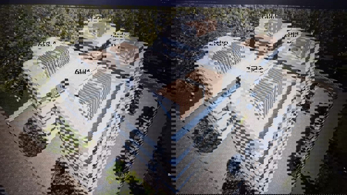 Pakoštane, appartamento al piano terra (70 m2), a 100 metri dal mare, NUOVA COSTRUZIONE