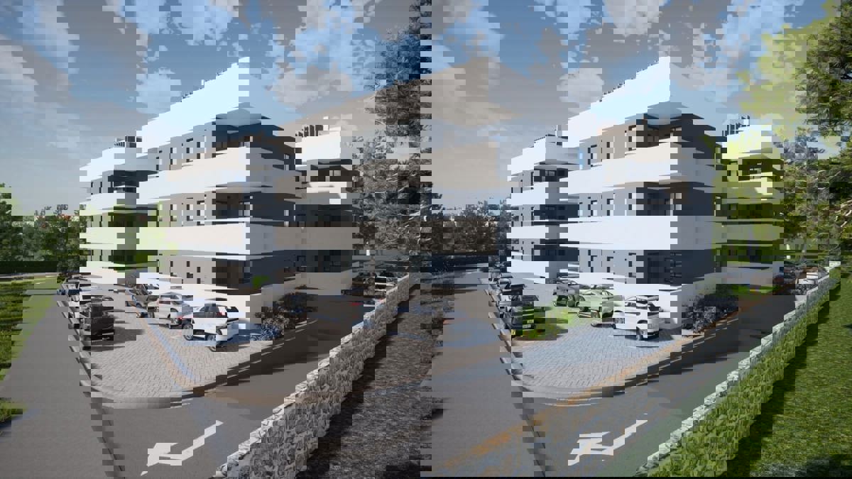 Pakoštane, appartamento al piano terra (70 m2), a 100 metri dal mare, NUOVA COSTRUZIONE